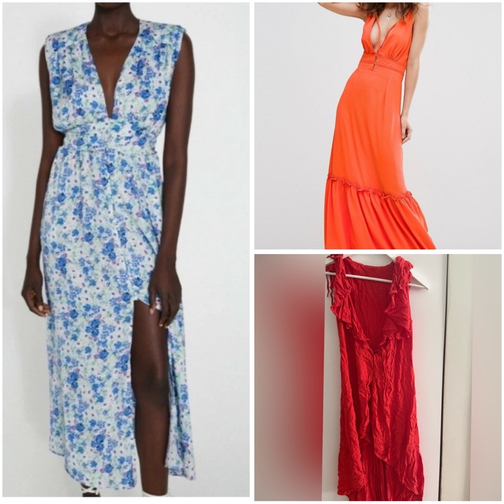 3 summer dresses for $20 Zara +bohoo sale summer